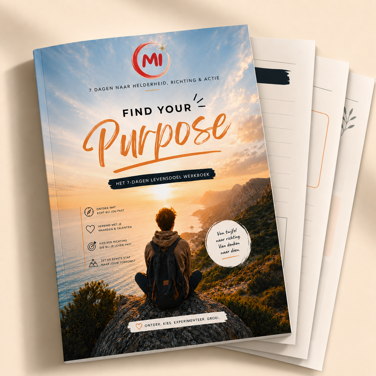 Digitaal werkboek Find Your Purpose in 7 Dagen met MI-logo